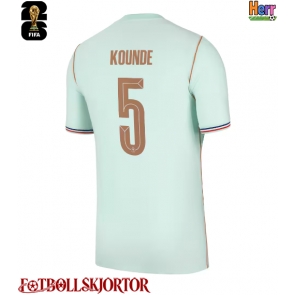Frankrike Jules Kounde #5 Bortatröja VM 2026 Kortärmad